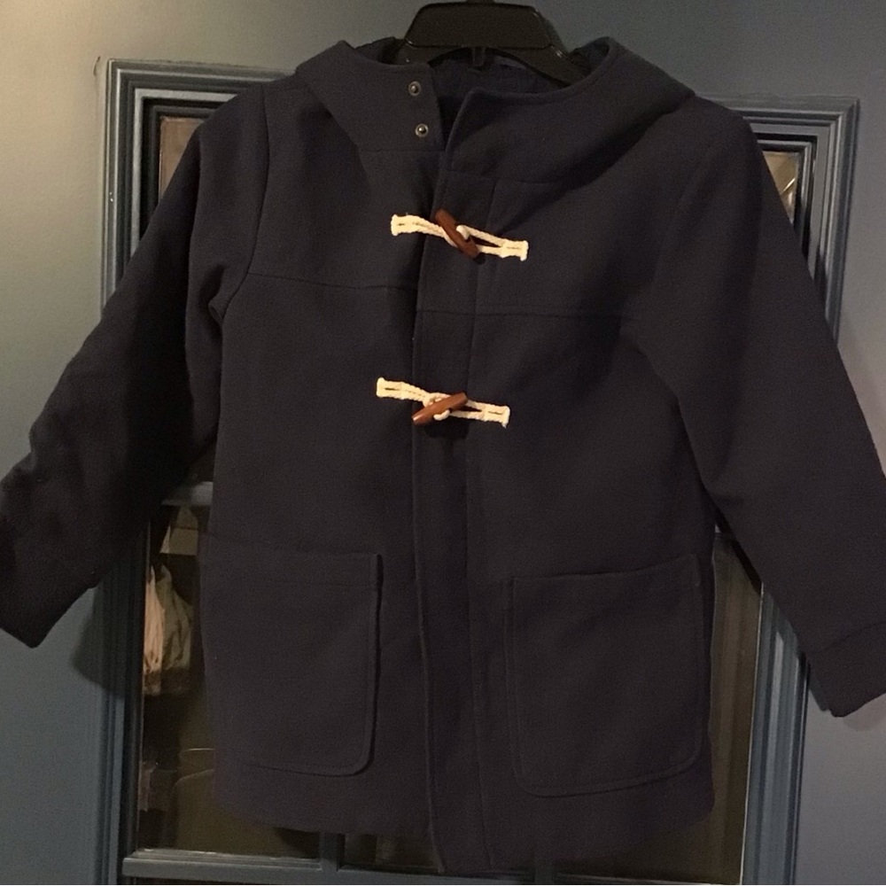 Cat & Jack Navy Blue Hooded Coat